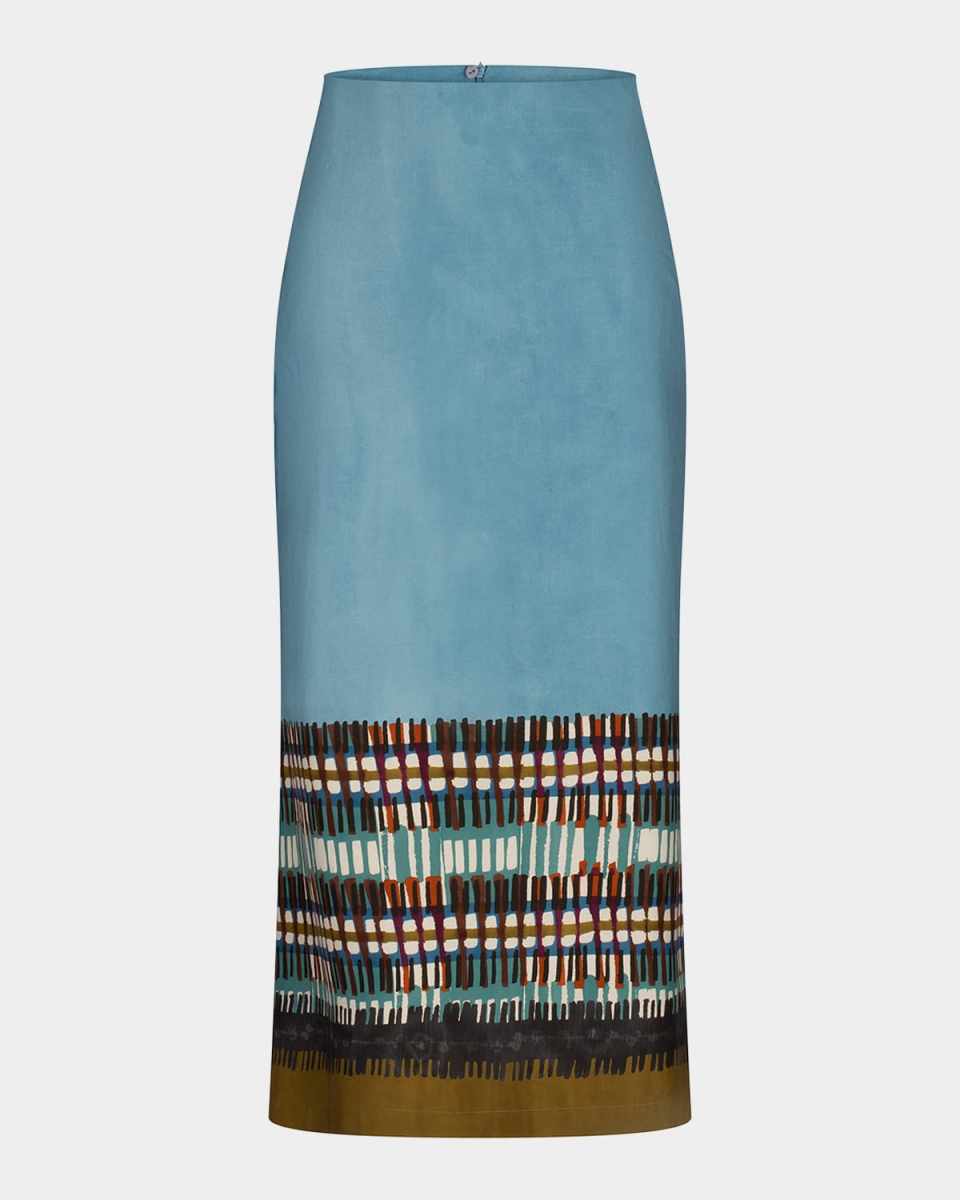 Atira Printed Midi Skirt
